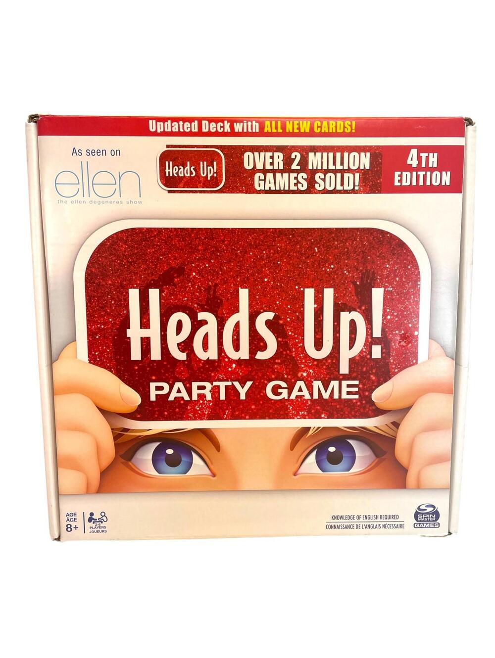 Heads Up! Party Game 4th Edition, Word & Name Guessing Game Family Fun New
